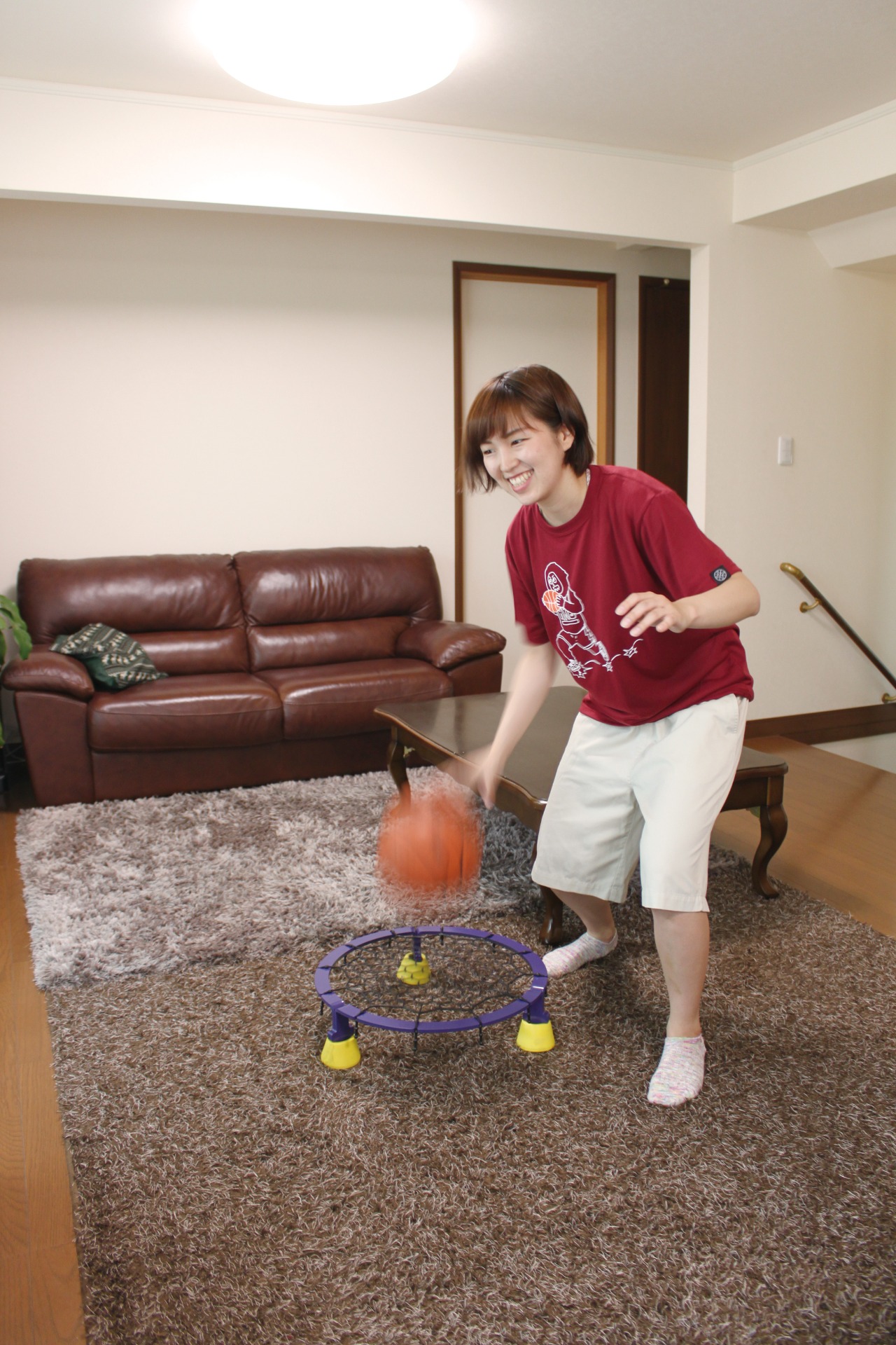 エアドリブルⓇでドリブルする子ども